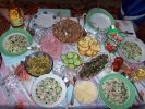 закуски, накрытый стол