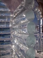 Intérieur de l'izba de glace